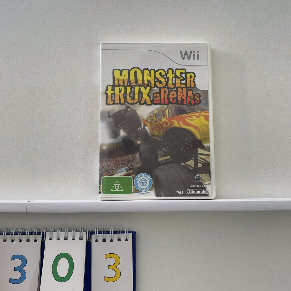 Monster Trux Arenas Nintendo Wii Game + Manual PAL