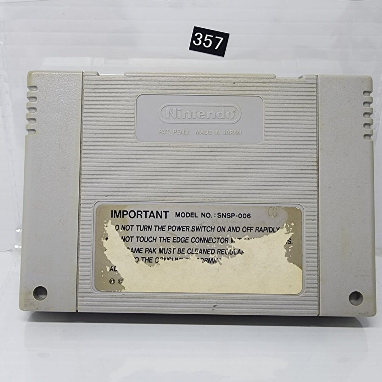 Kevin Keegans Player Manager Nintendo SNES Game Cartridge PAL