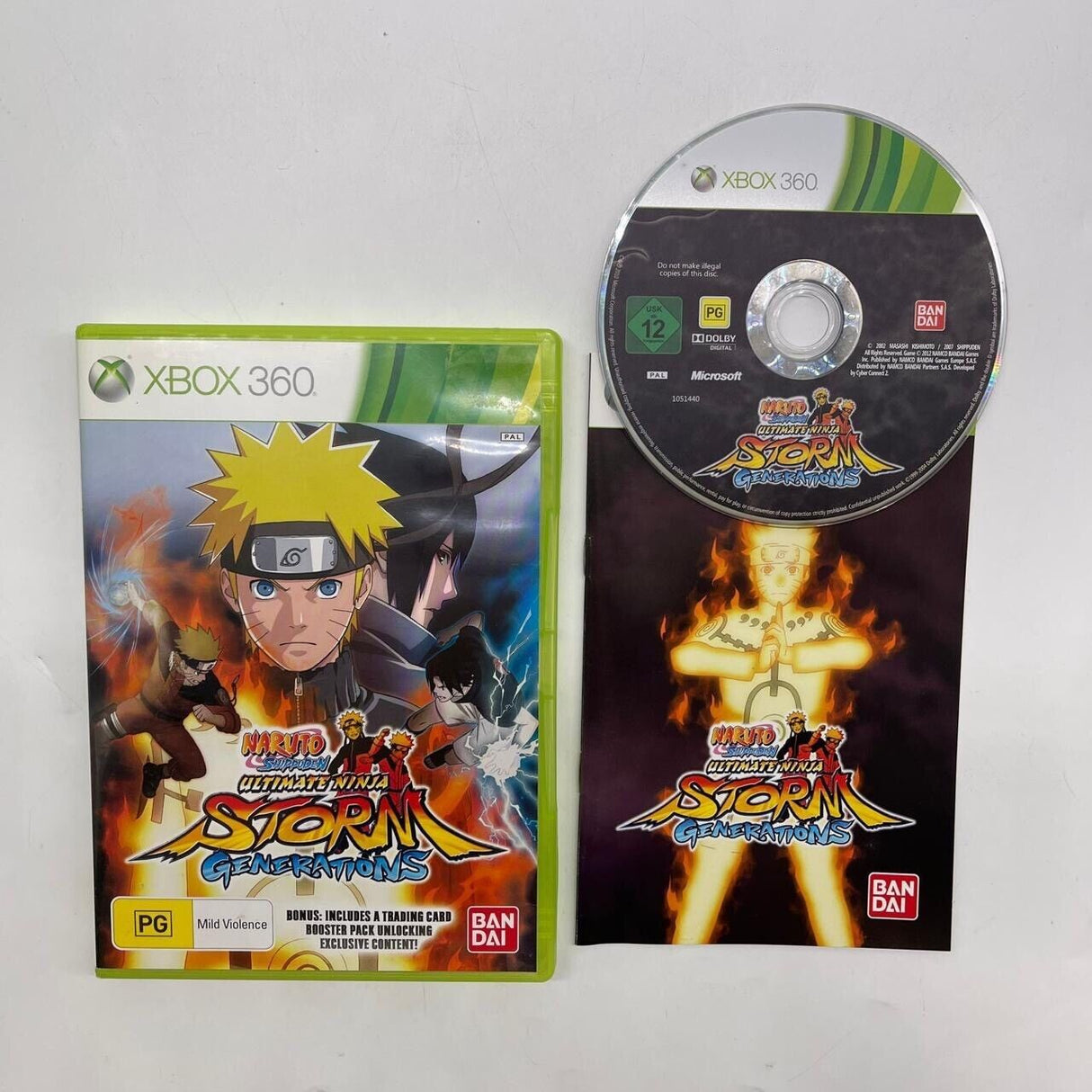 Ultimate Ninja Storm Generations Xbox 360 Game + Manual PAL