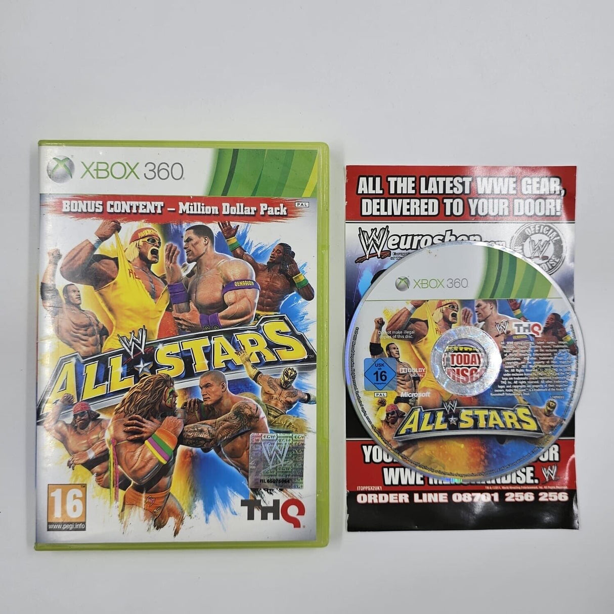 WWE All Stars Xbox 360 Game + Manual PAL