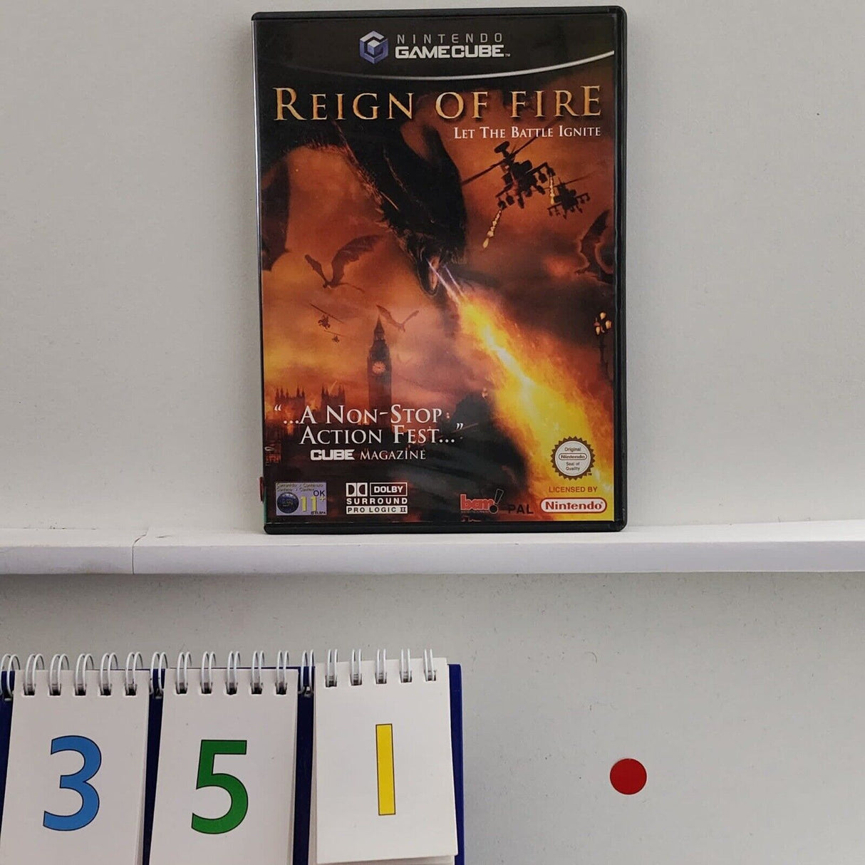 Reign Of Fire Nintendo Gamecube Game + Manual PAL