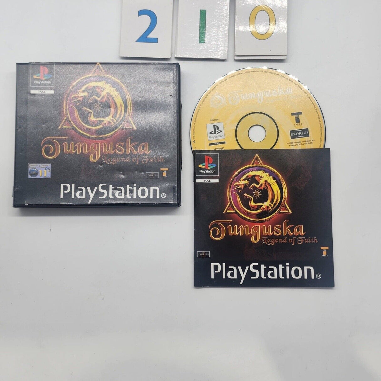 Tunguska Legend Of Faith PS1 Playstation 1 Game + Manual PAL