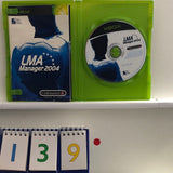 LMA Manager 2004 Xbox Original Game + Manual PAL r139