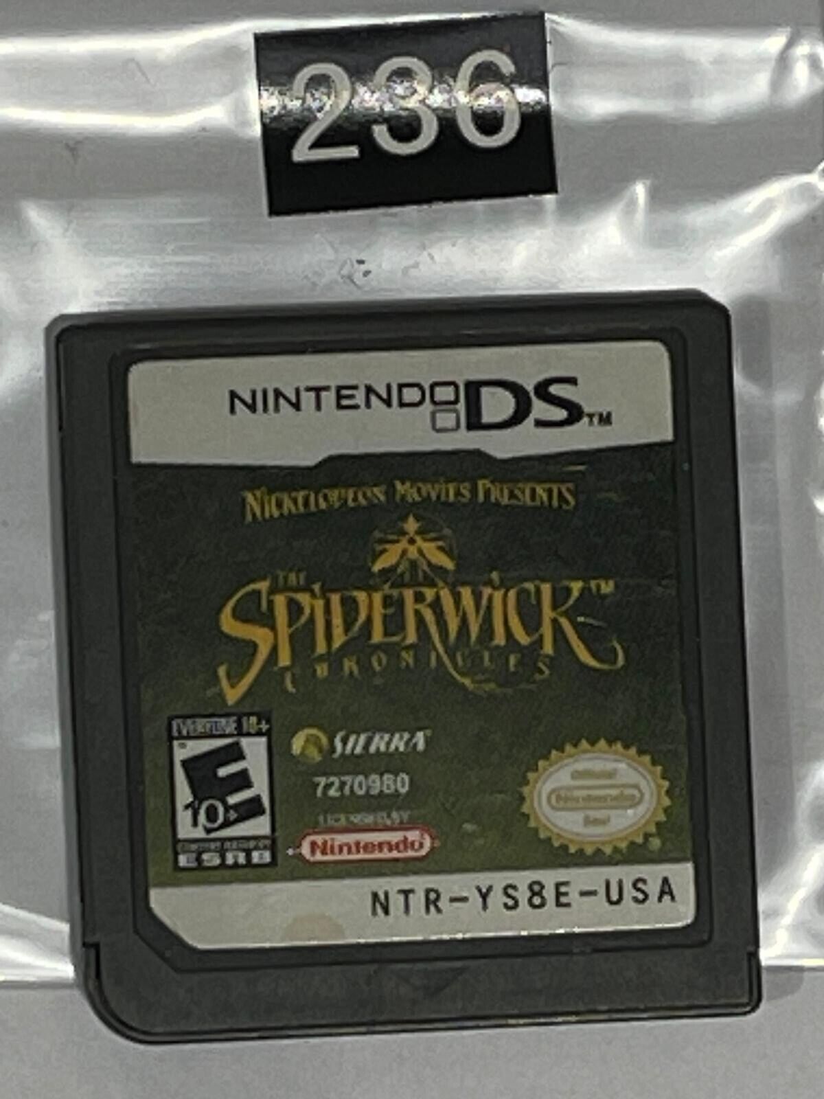 The Spiderwick Chronicles Nintendo DS Game Cartridge