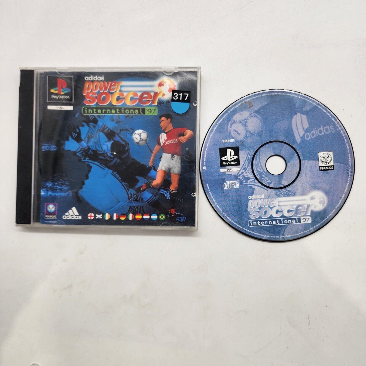 Adidas Power Soccer International 97 PS1 Playstation 1 Game PAL