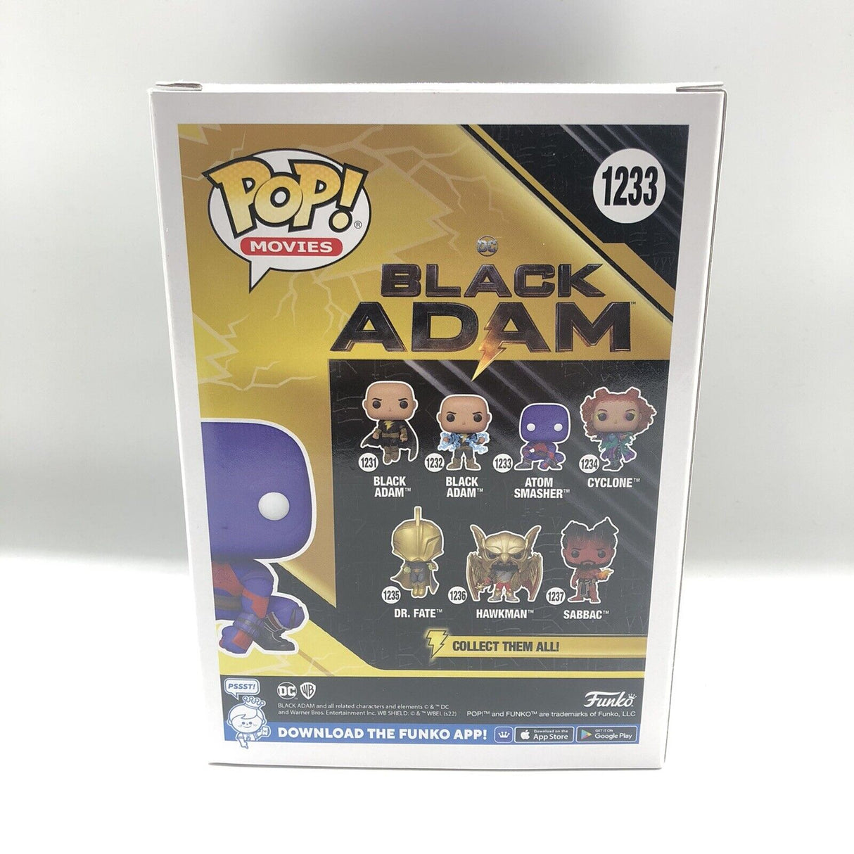 Black Adam Atom Smasher #1233 Funko Pop Vinyl Figure