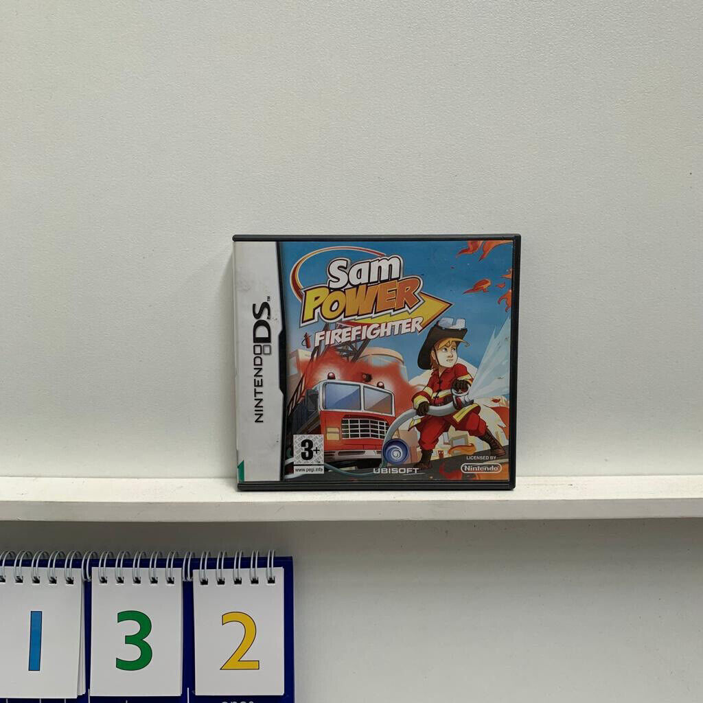Sam Power Firefighter Nintendo DS game + Manual
