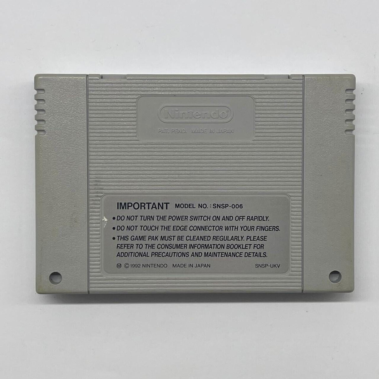 UN Squadron Super Nintendo SNES Game Cartridge PAL
