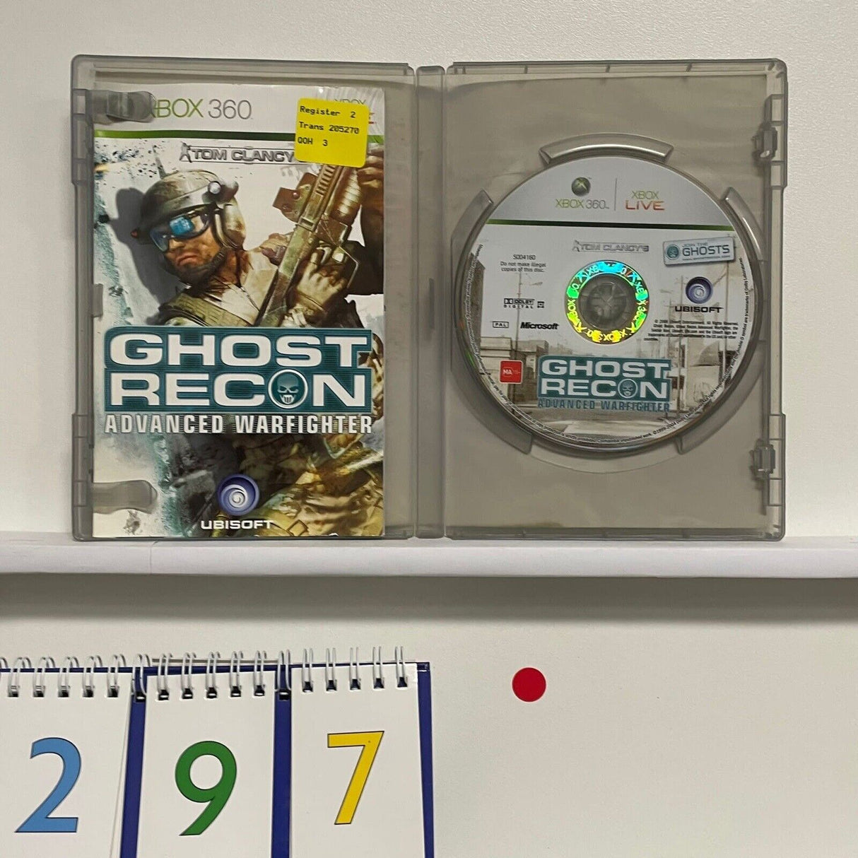 Ghost Recon Advanced Warfighter Xbox 360 game + Manual PAL