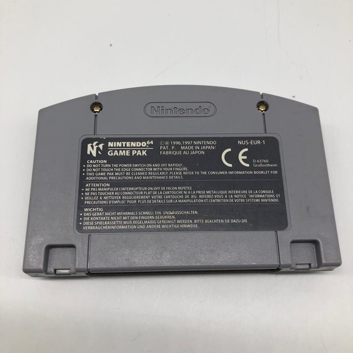 Mission Impossible Nintendo 64 N64 Game Cartridge PAL 12D