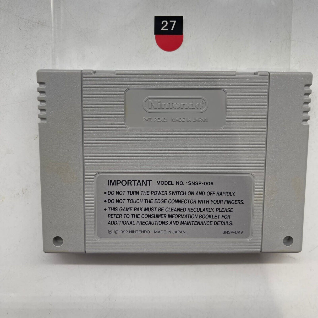 Hyper Zone Super Nintendo SNES Game PAL