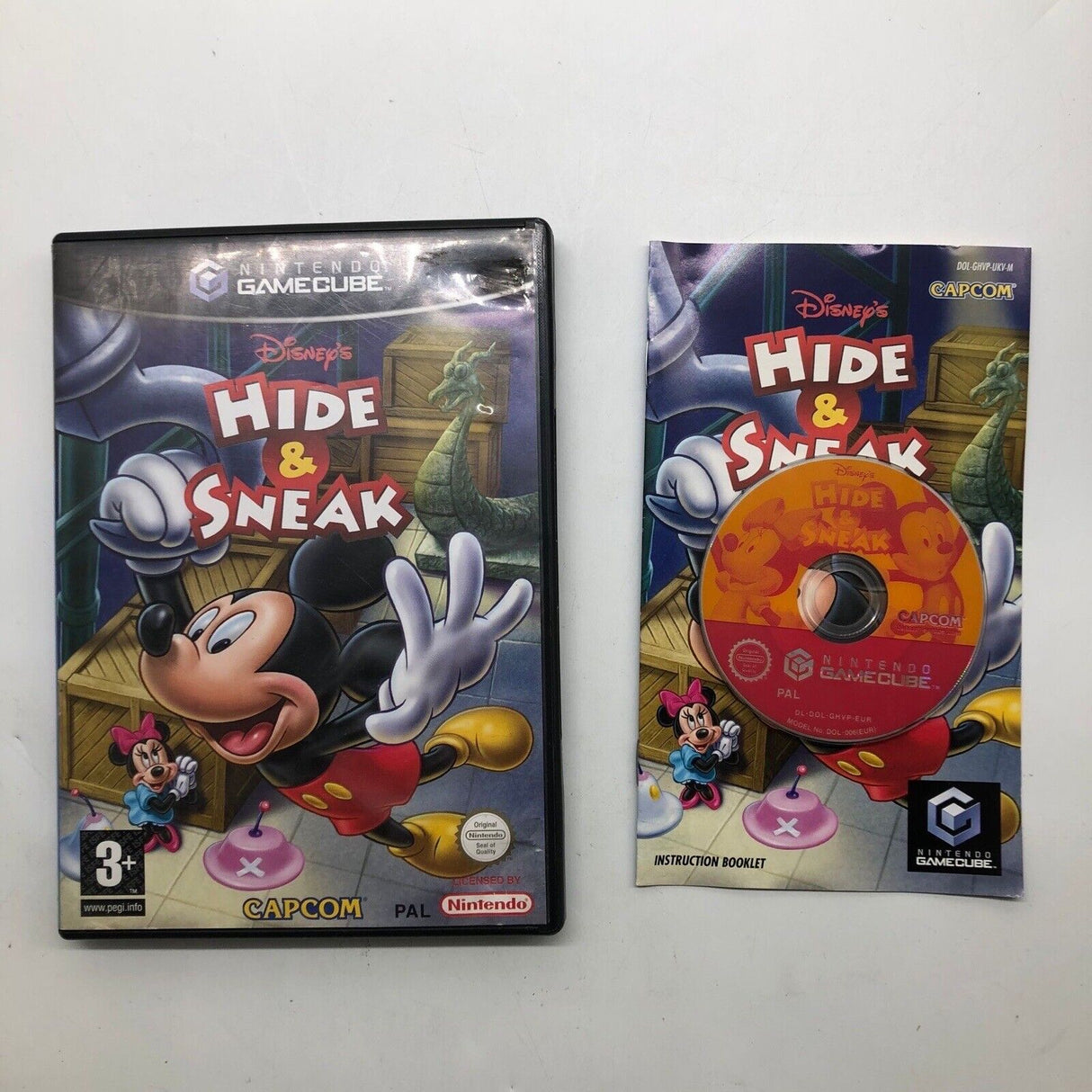 Disney's Hide And Sneak Nintendo Gamecube Game + Manual PAL