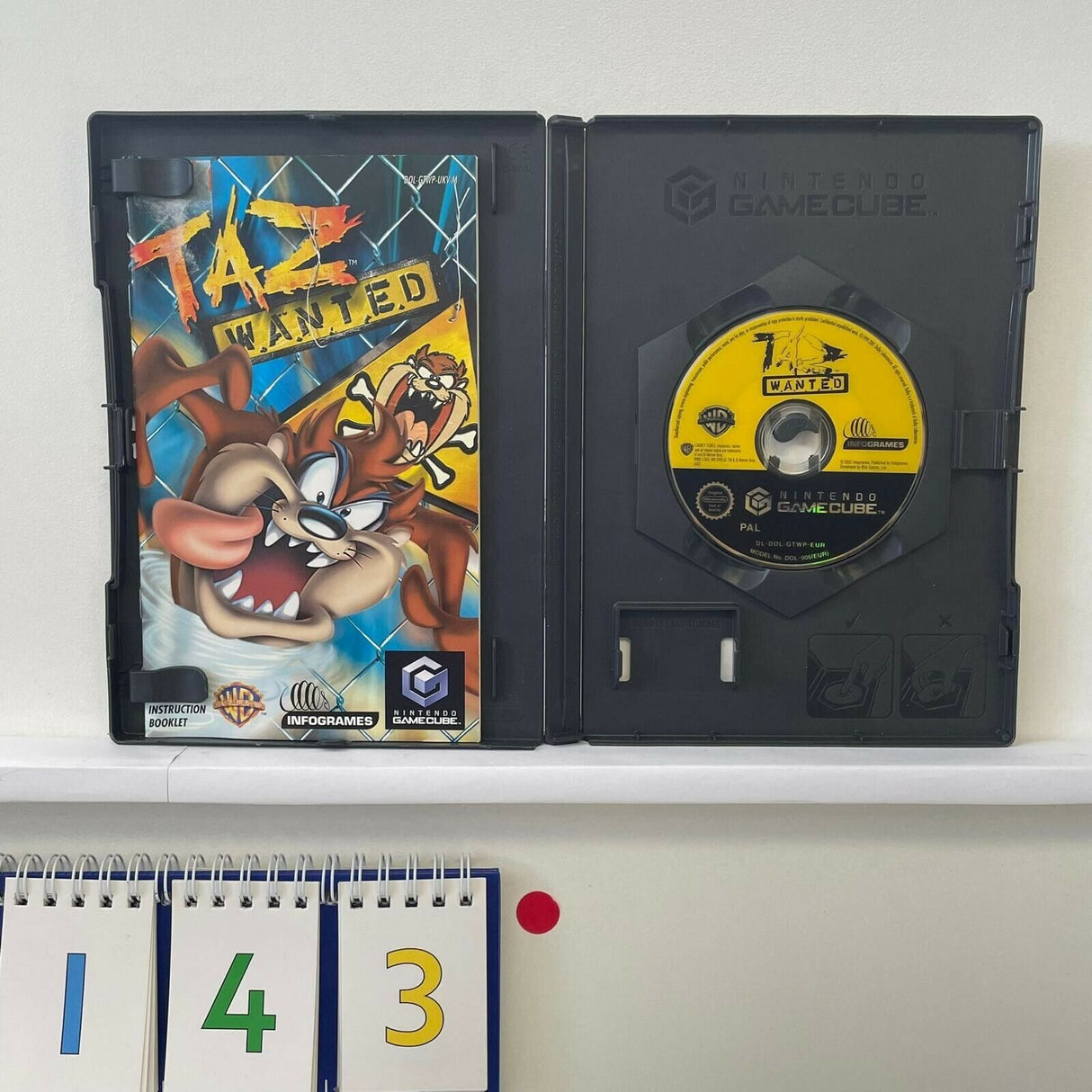 Taz Wanted Nintendo Gamecube Game + Manual PAL