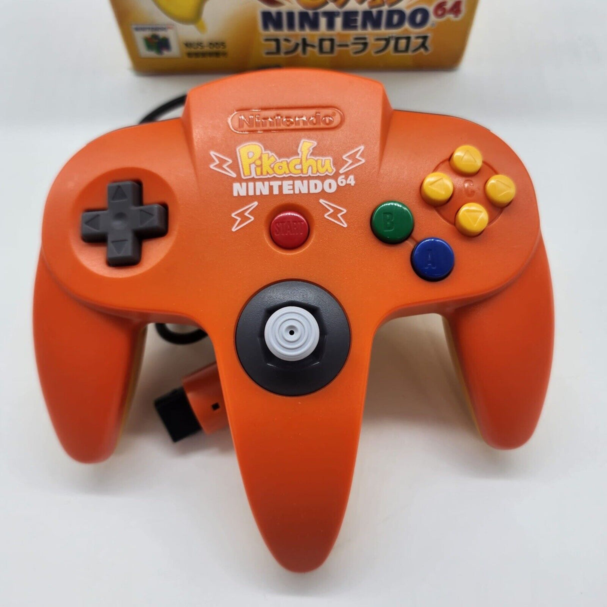 Nintendo 64 N64 Pikachu Orange Controller Boxed Japanese