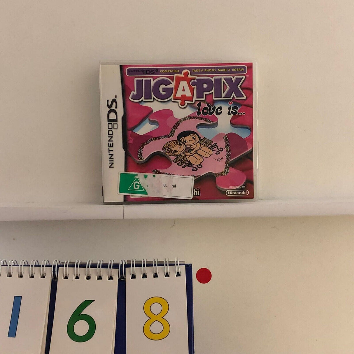 Jigapix Love Is Nintendo DS Game + Manual