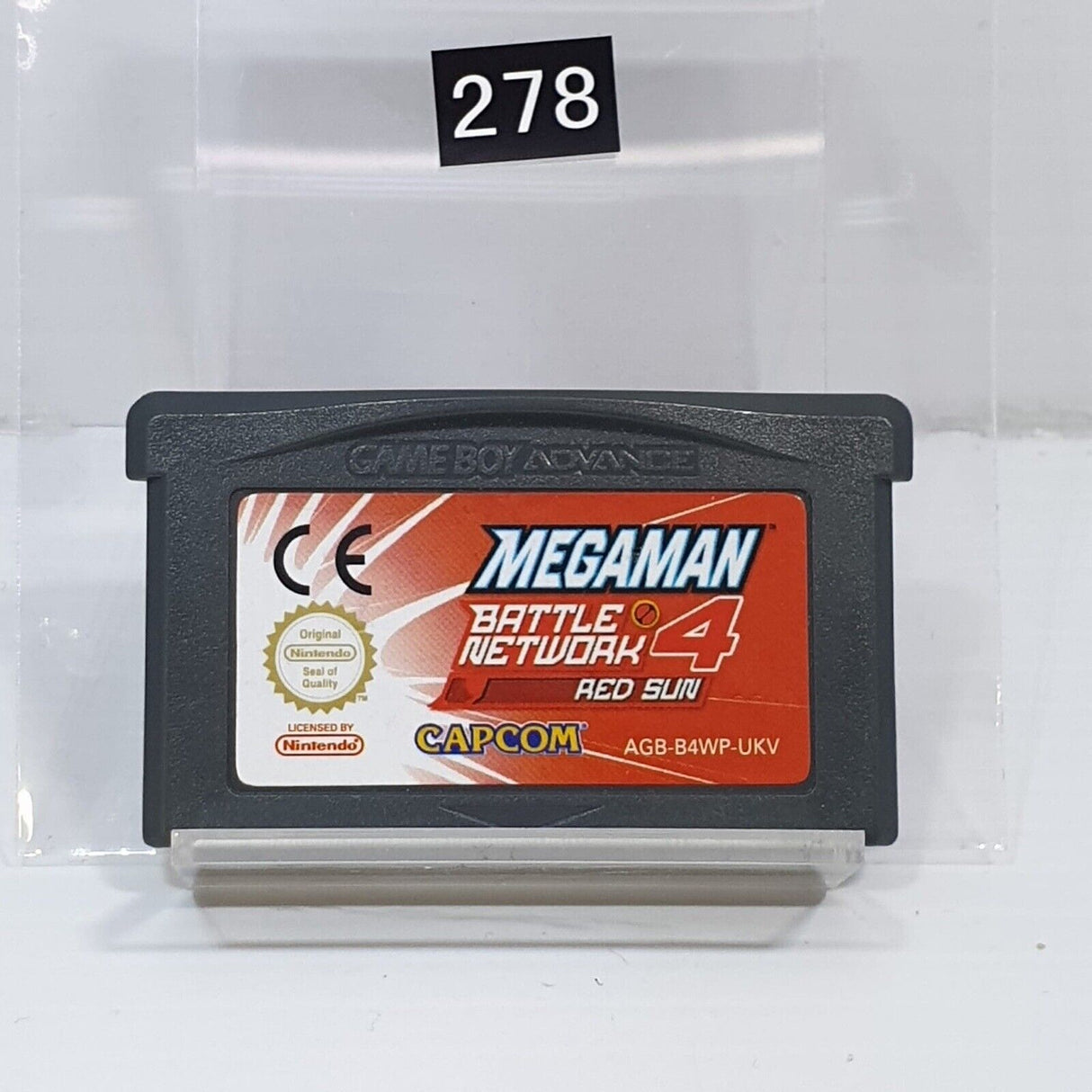 Megaman 4 Battle Network Red Sun Nintendo Gameboy Advance GBA Game