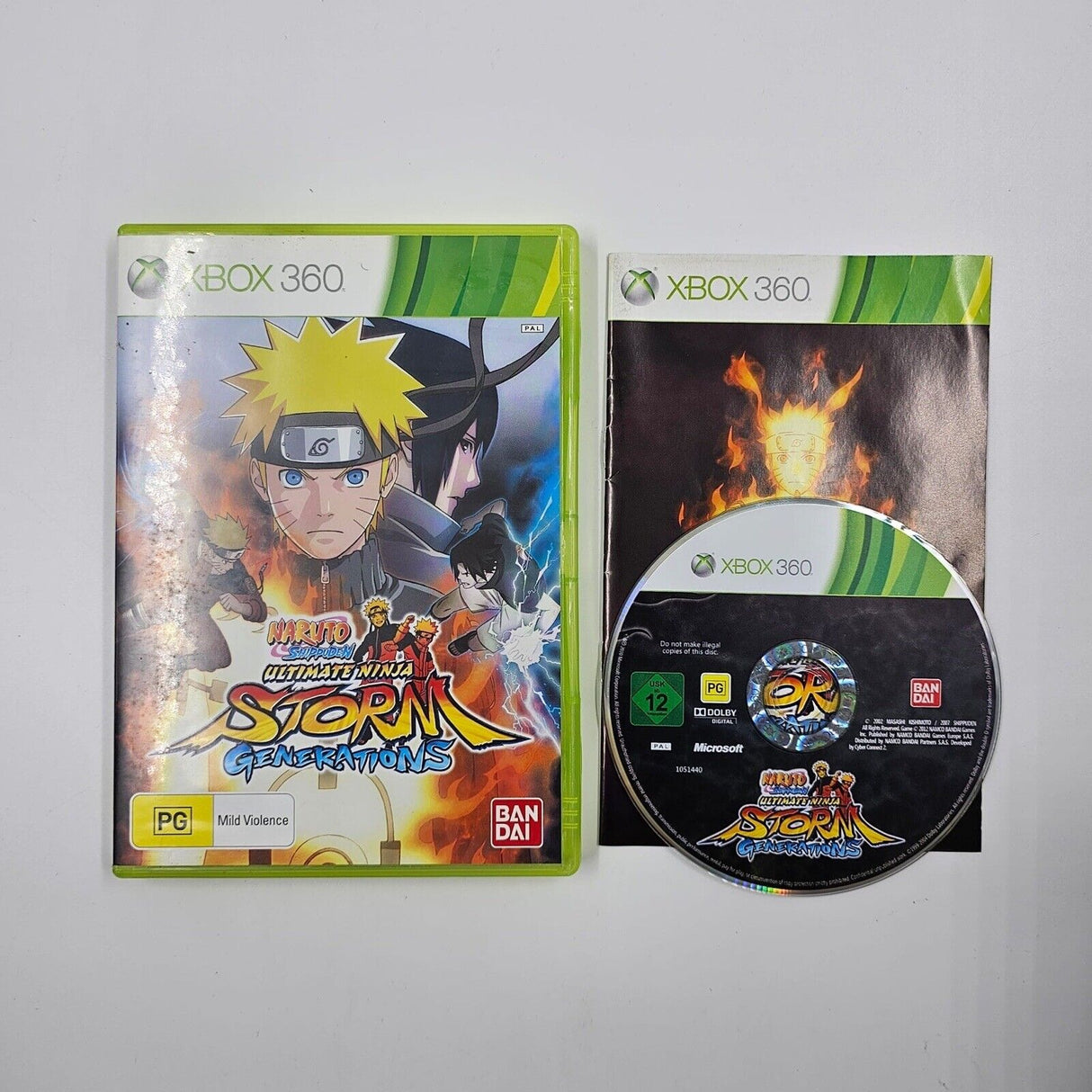 Ultimate Ninja Storm Generations Xbox 360 Game + Manual PAL