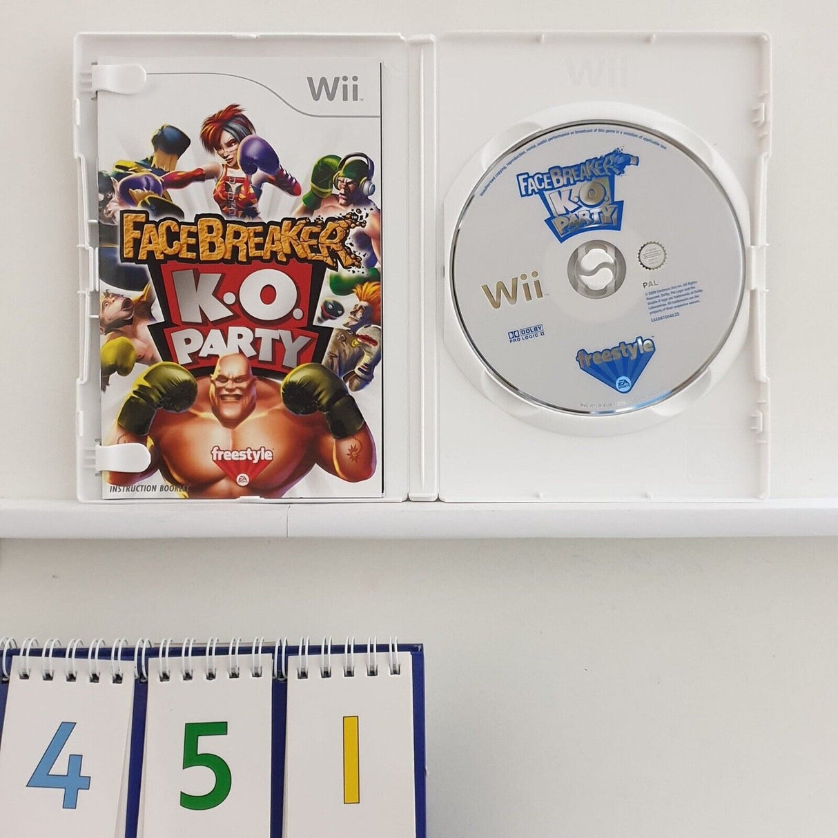 Facebreaker KO Party Nintendo Wii Game + Manual PAL