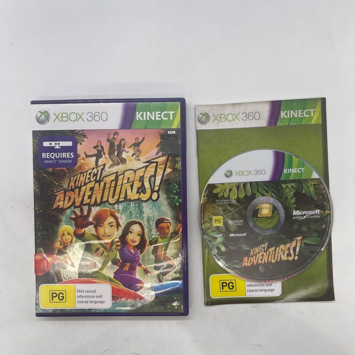 Kinect Adventures Xbox 360 Game + Manual PAL