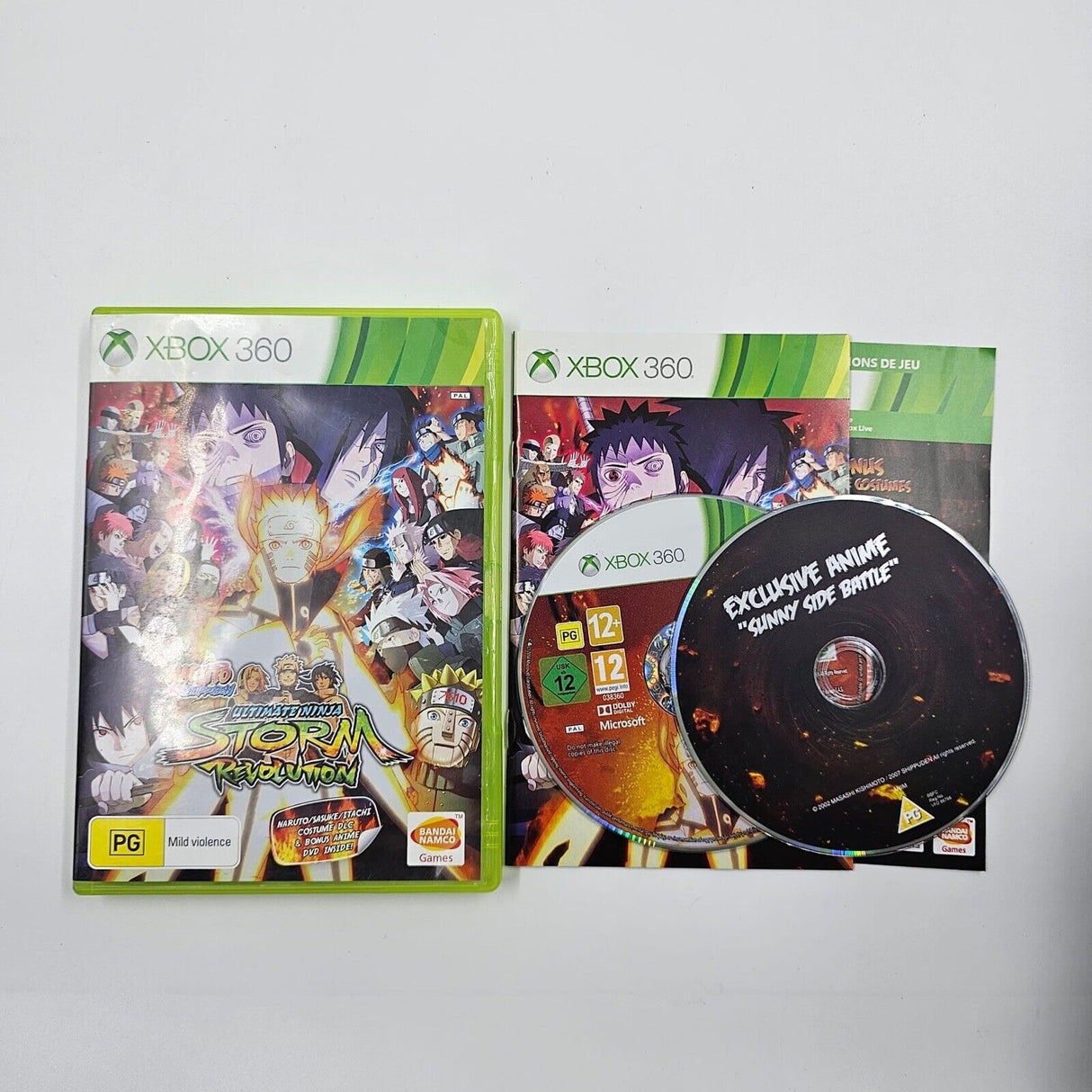 Naruto Shippuden Ultimate Ninja Storm Revolution Xbox 360 Game + Manual PAL