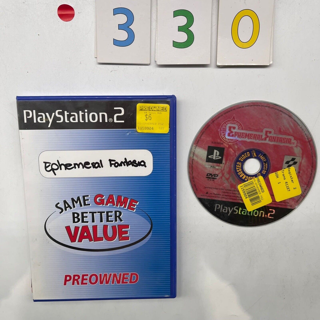 Ephemeral Fantasia PS2 Playstation 2 Game PAL