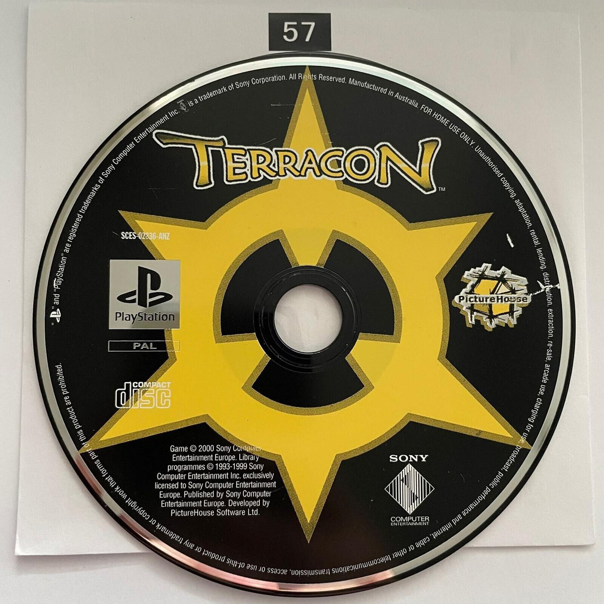 Terracon PS1 Playstation 1 Game Disc Only