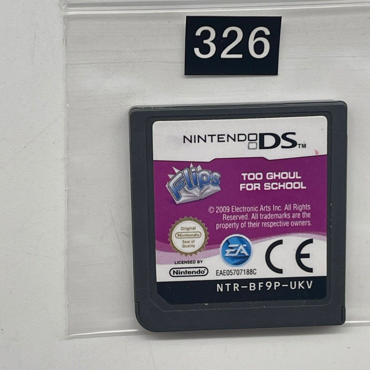 Flips Too Ghoul For School Nintendo DS Game Cartridge