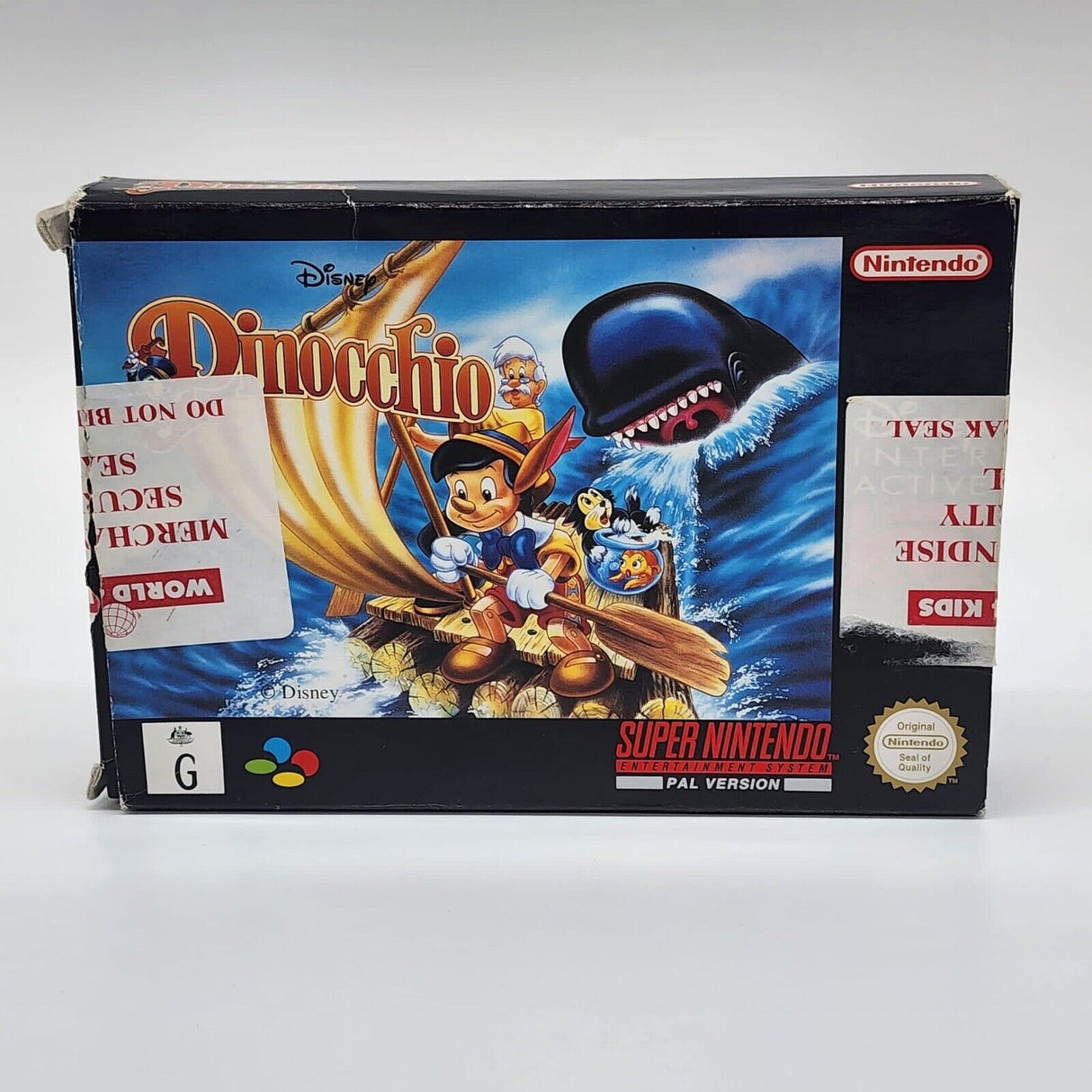 Pinocchio Super Nintendo SNES Game Boxed Complete PAL