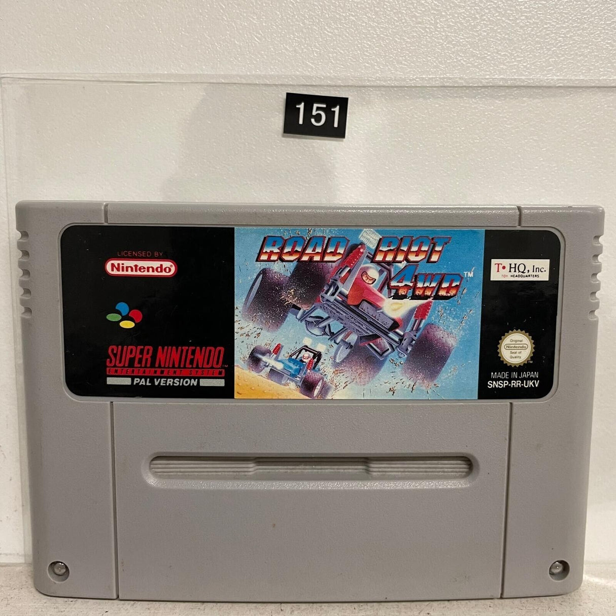 Road Riot 4WD Super Nintendo SNES game Cartridge PAL