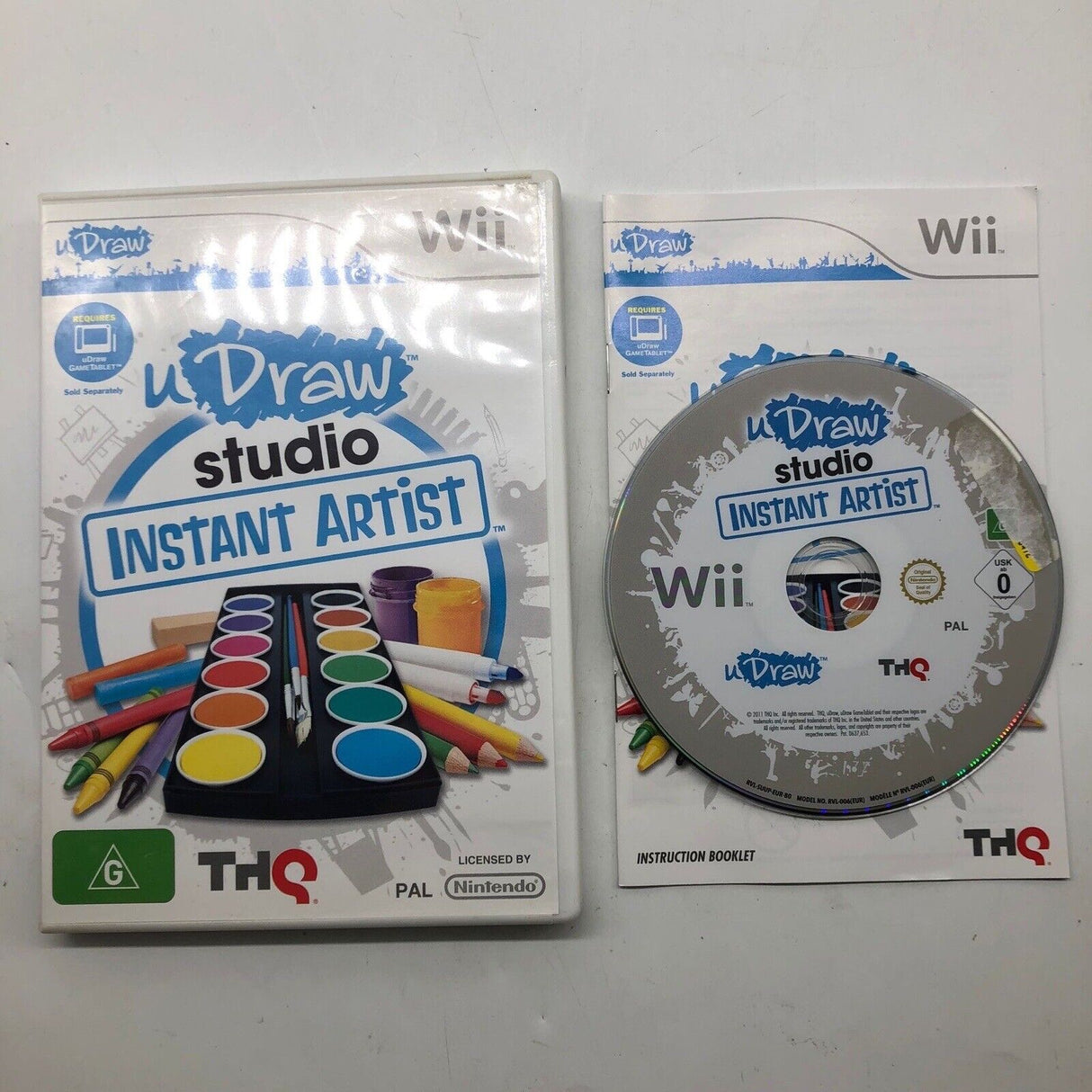 U Draw Studio Instant Artist Nintendo Wii Game + Manual PAL 28j4