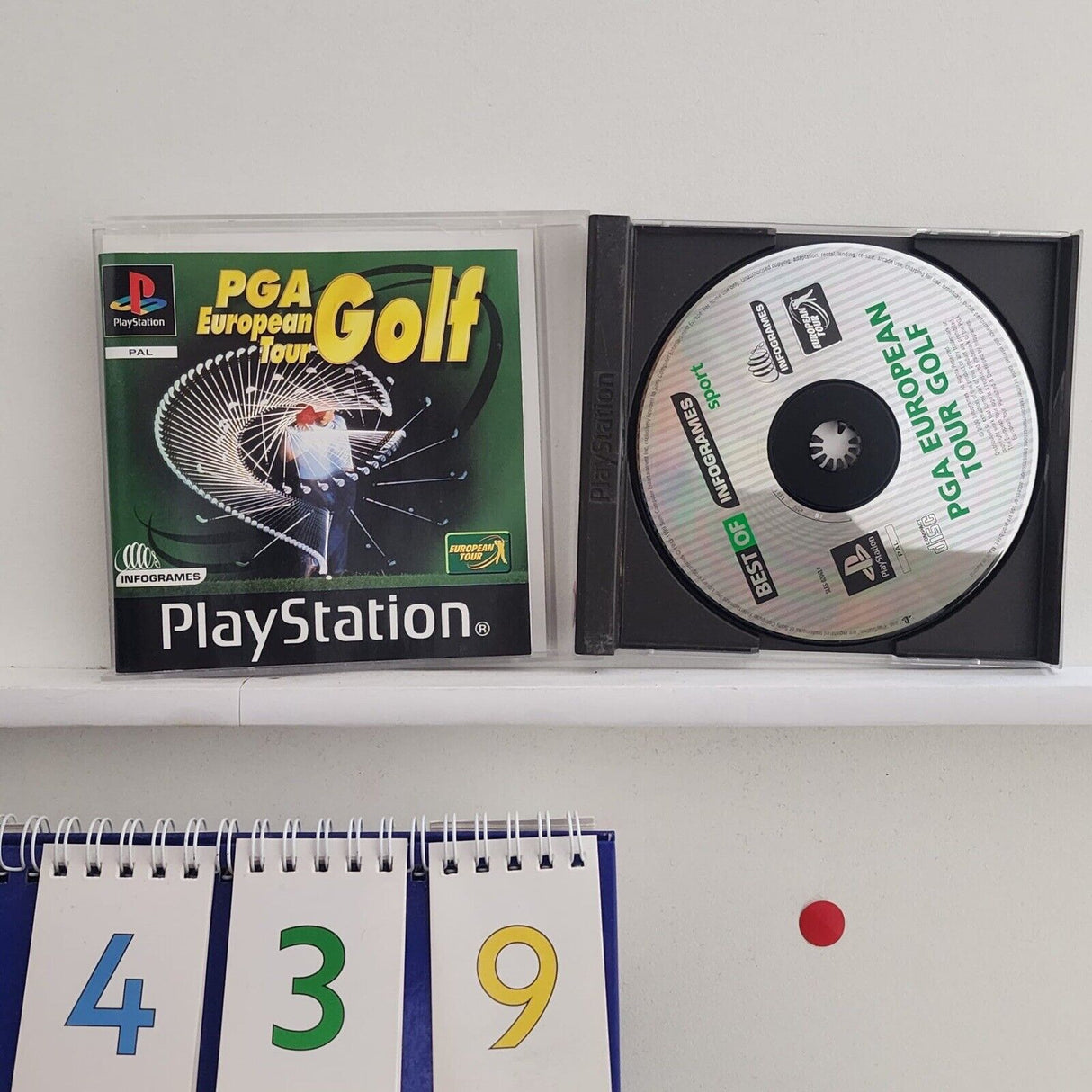 PGA European Tour Golf PS1 Playstation 1 Game + Manual PAL