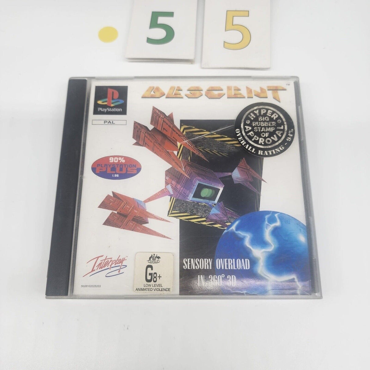Descent PS1 Playstation 1 Game + Manual PAL