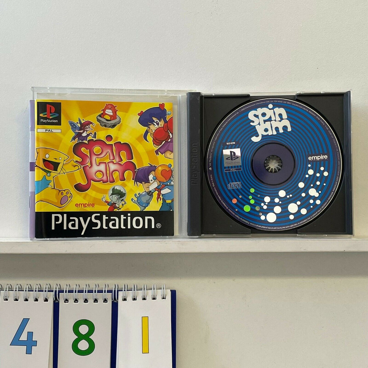 Spin Jam PS1 Playstation 1 game + manual PAL