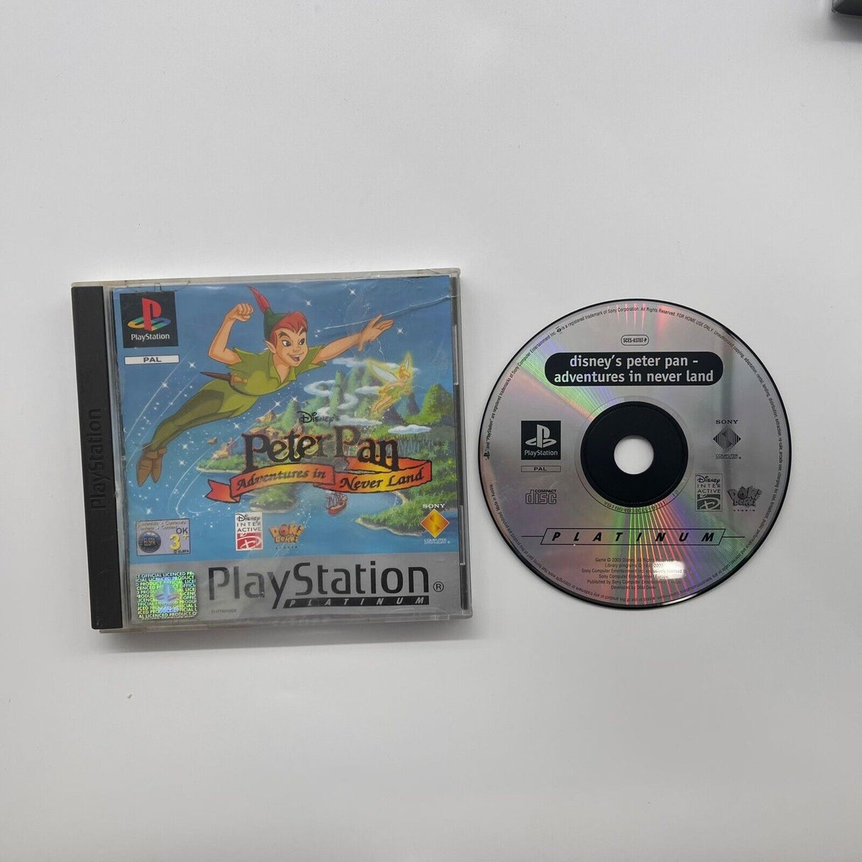 Peter Pan Adventures In Never Land PS1 Playstation 1 Game PAL 25F4
