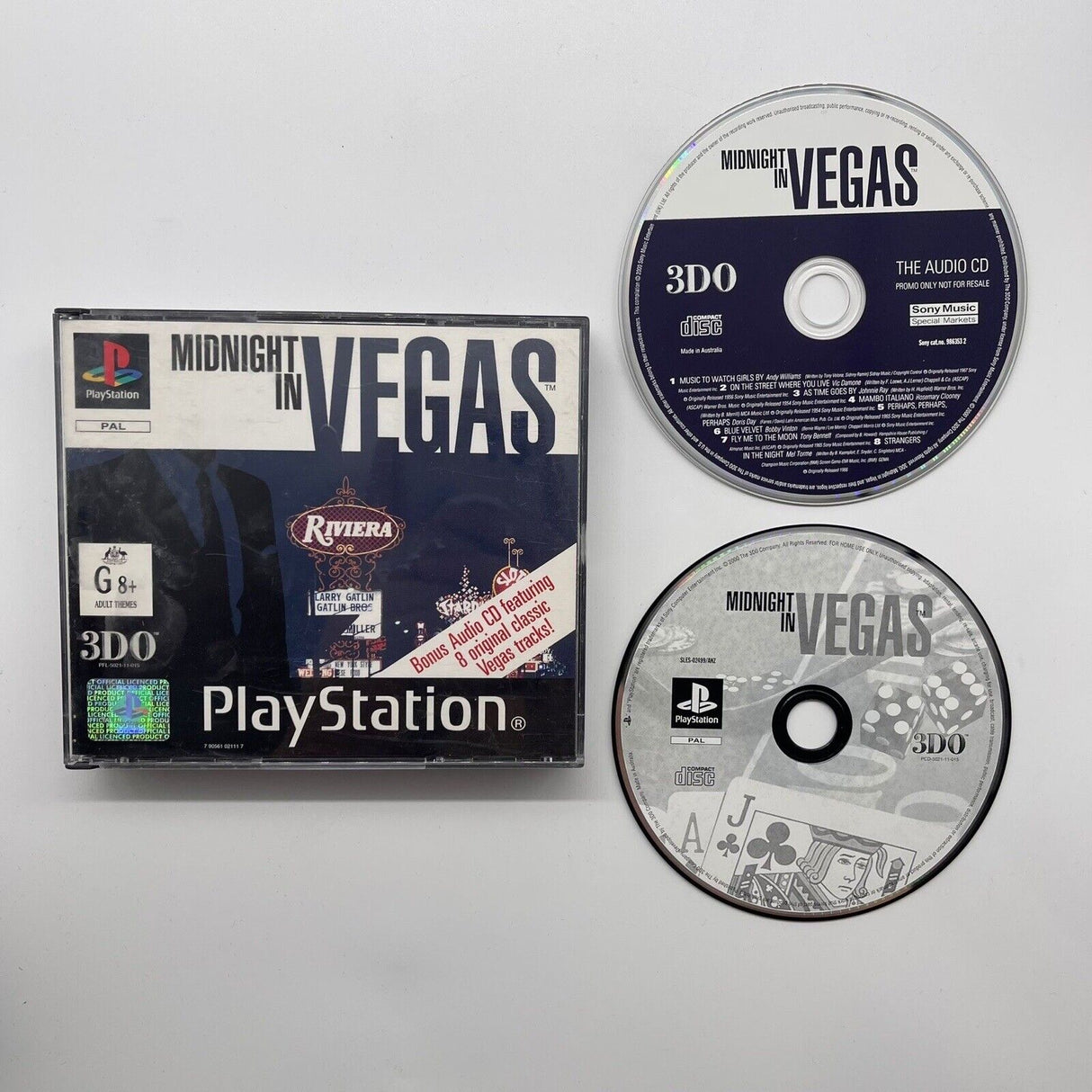 Midnight In Vegas PS1 Playstation 1 Game PAL