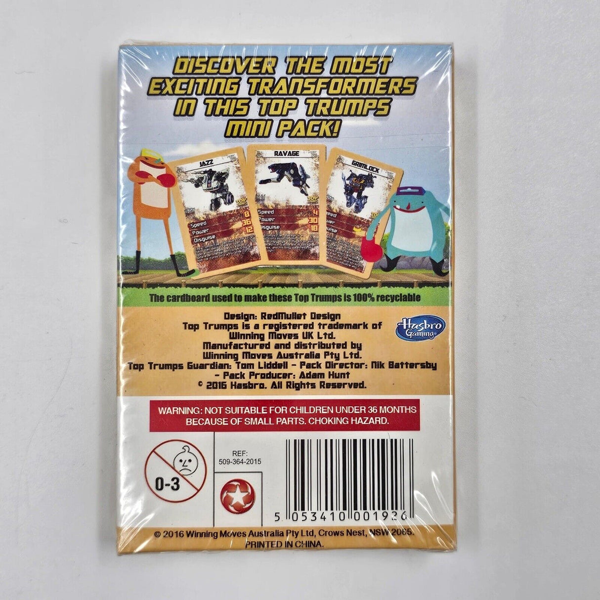 Transformers Top Trumps Mini Cards 17 Blasts From The Past!