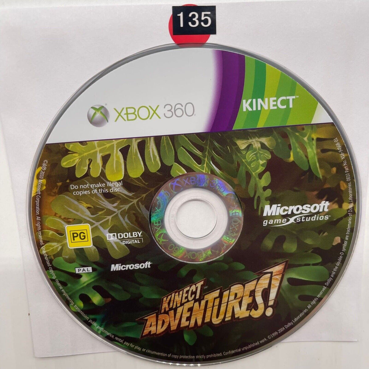 Kinect Adventures Xbox 360 Game Disc Only