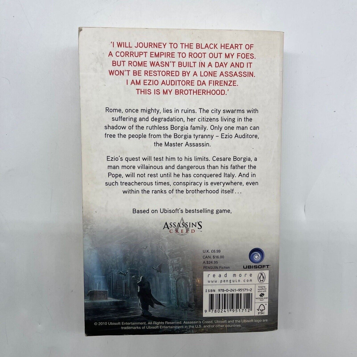 Assassins Creed Brotherhood By Oliver Bowden Book 28j4