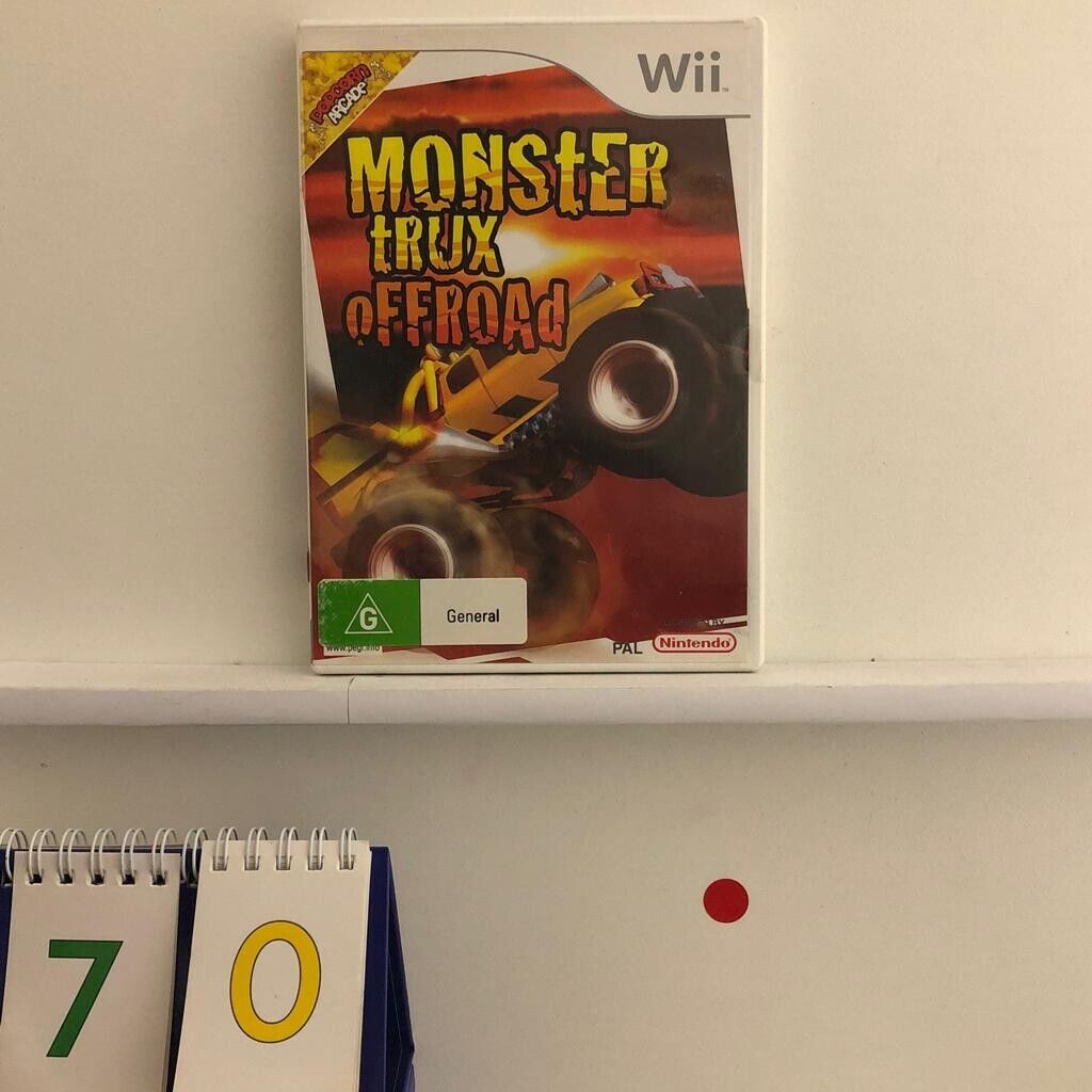 Monster Trux Offroad Nintendo Wii Game + Manual PAL