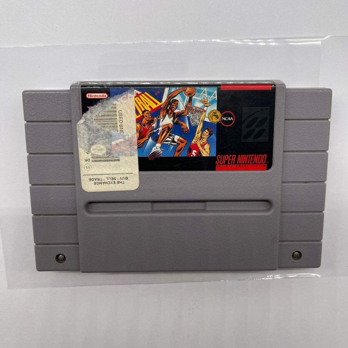 NCAA Basketball Super Nintendo SNES Game Cartridge NTSC U/C
