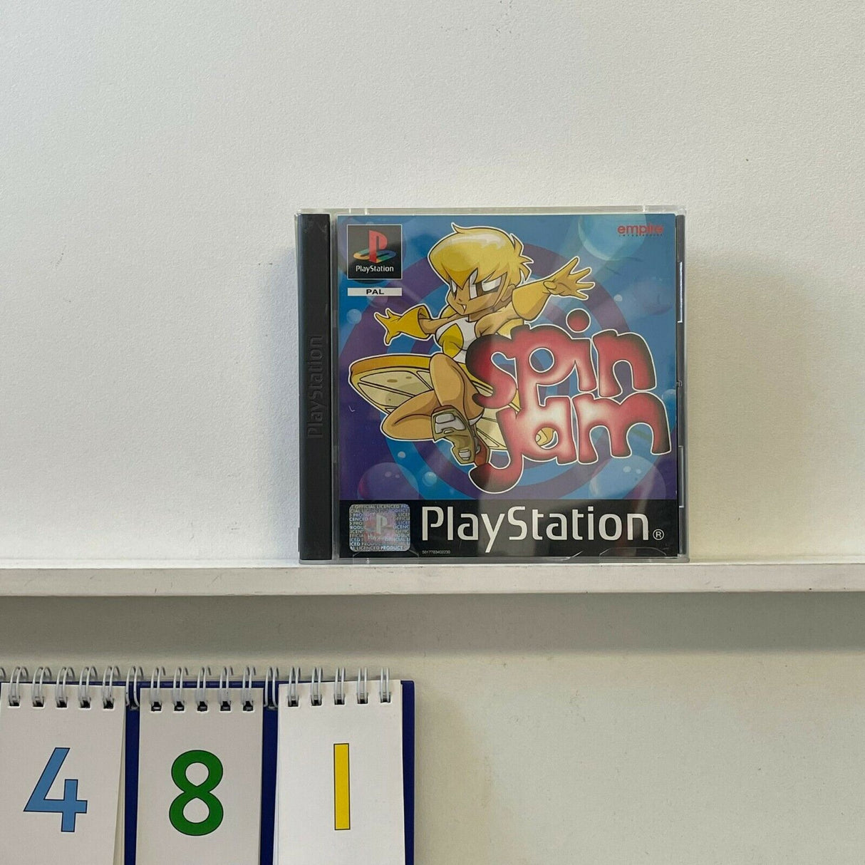 Spin Jam PS1 Playstation 1 game + manual PAL