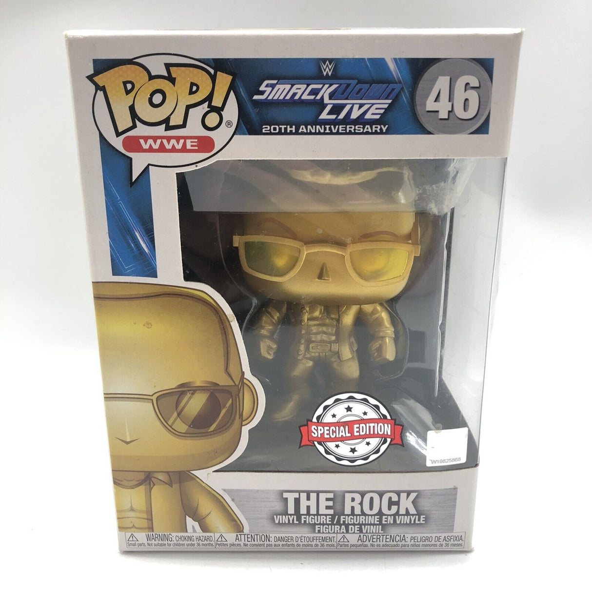 Funko Pop Vinyl The Rock Smack Down Live #46 Special Edition