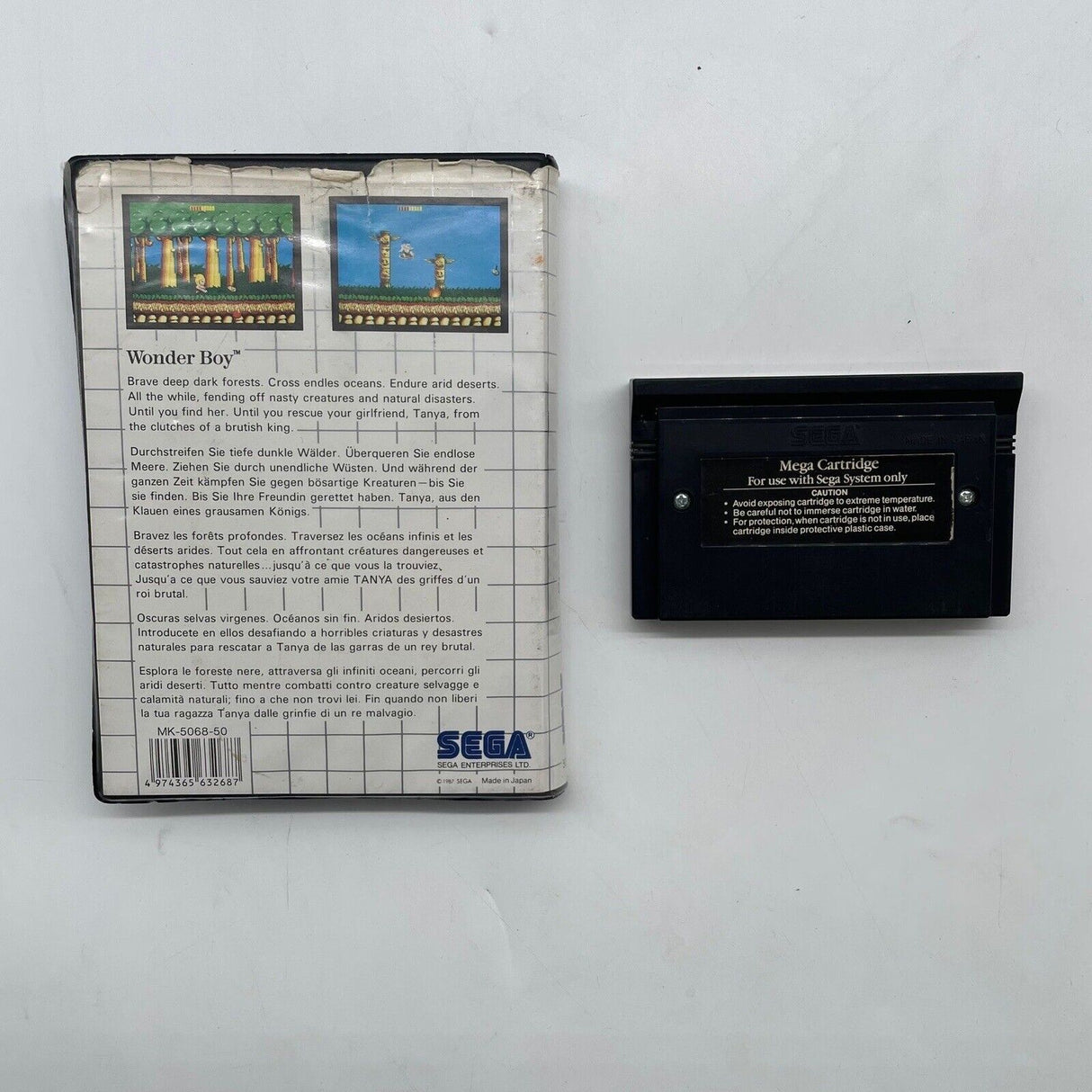 Wonder Boy Sega Master System Game PAL 06n3