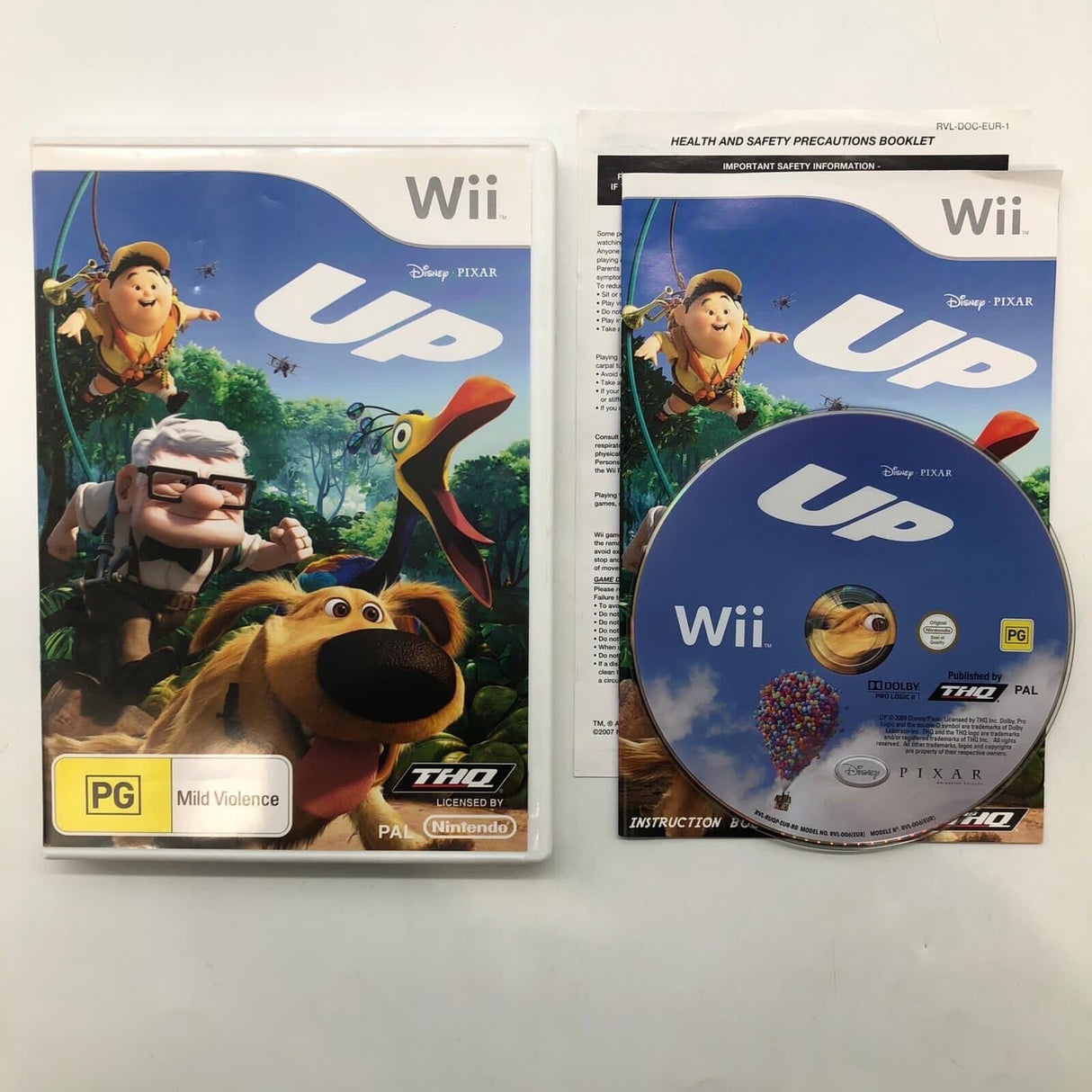 Disney Pixar Up Nintendo Wii Game + Manual PAL