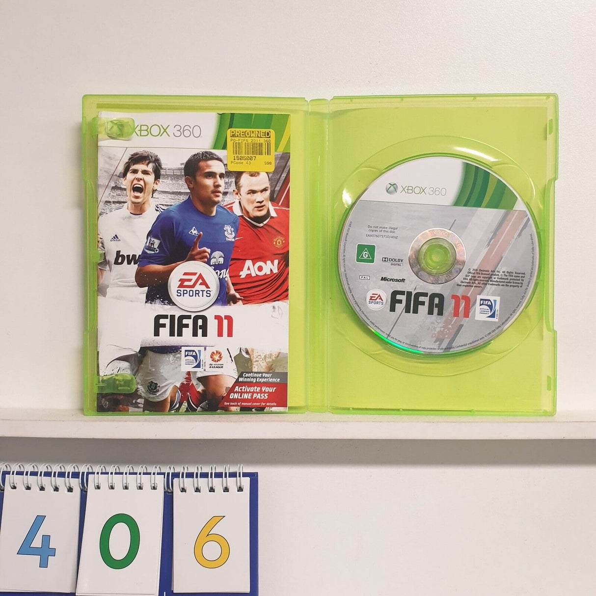 Fifa 11 2011 Xbox 360 game + manual PAL