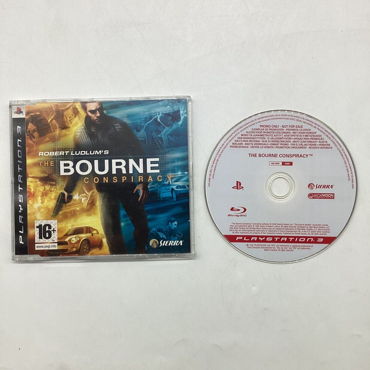 The Bourne Conspiracy PlayStation 3 PS3 Promo Disc Copy Not For Sale 24d3