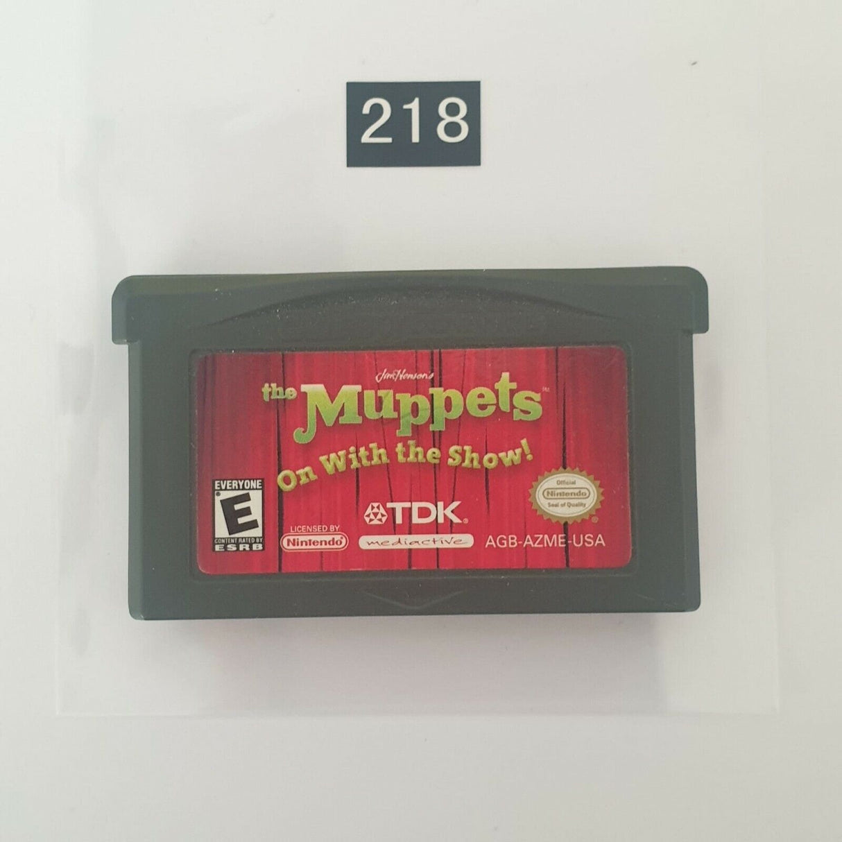 The Muppets On With The Show Nintendo Gameboy Advance GBA game