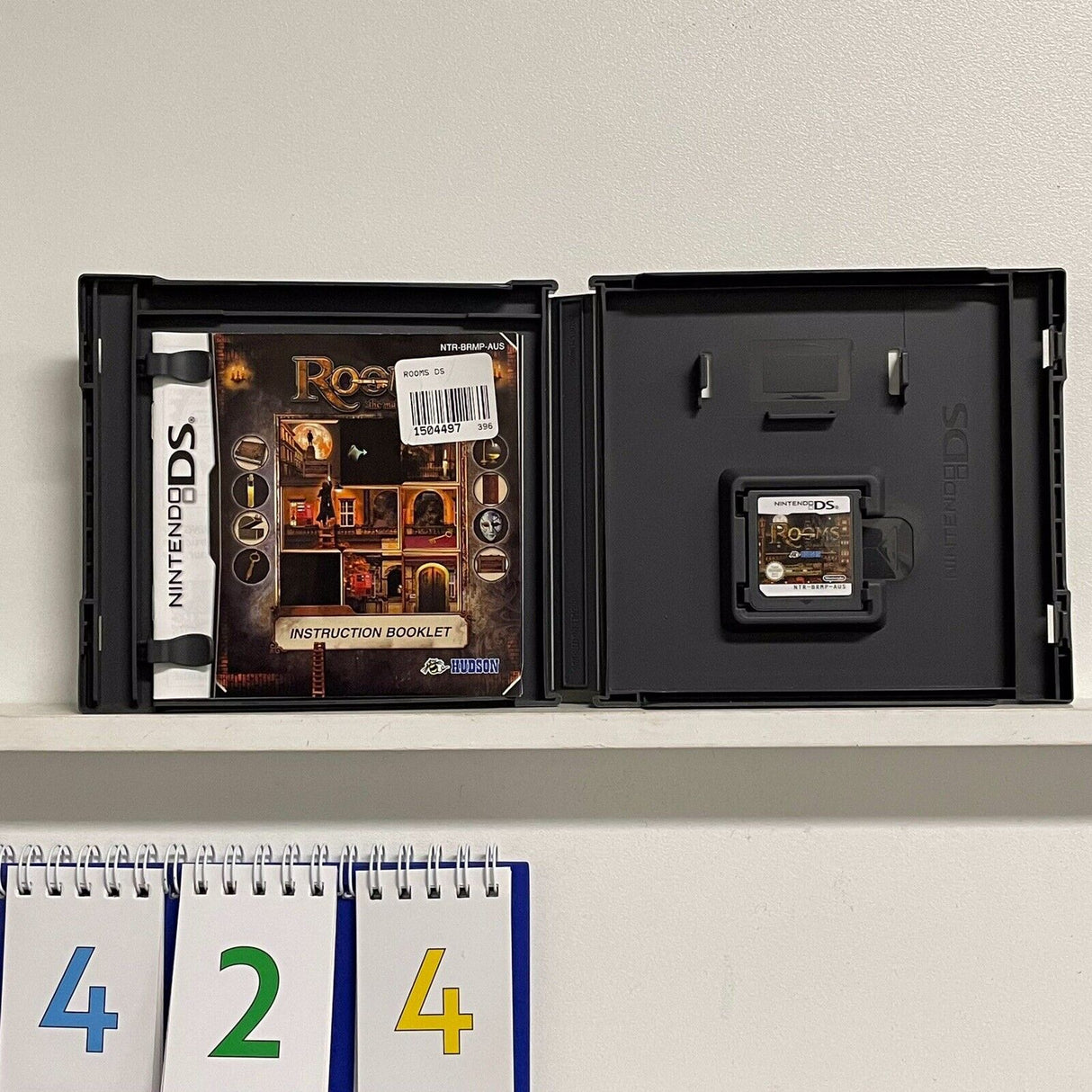 Rooms Nintendo DS game + manual