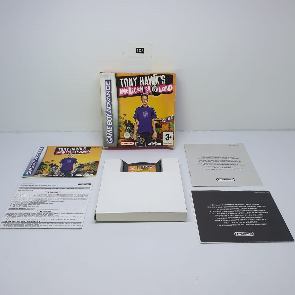Tony Hawk`s American Sk8Land Nintendo Gameboy Advance GBA Boxed Complete