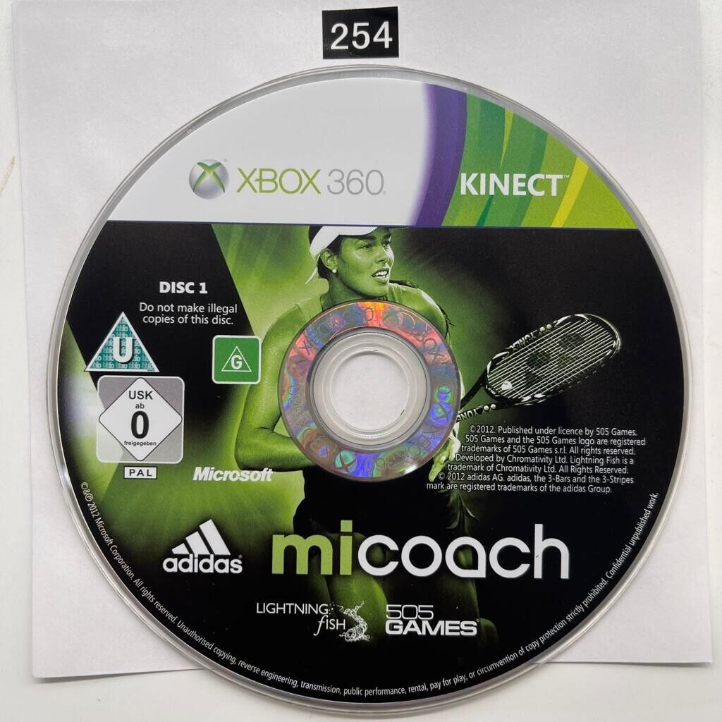 Micoach Xbox 360 Game Disc only